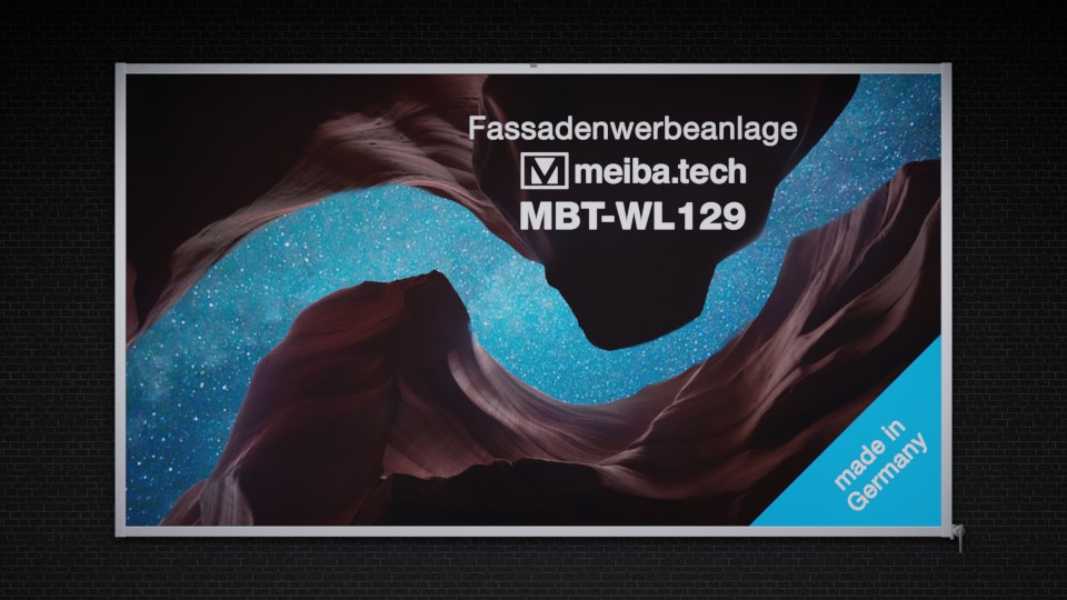 Facade advertising system MBT-WL129 with banner lift