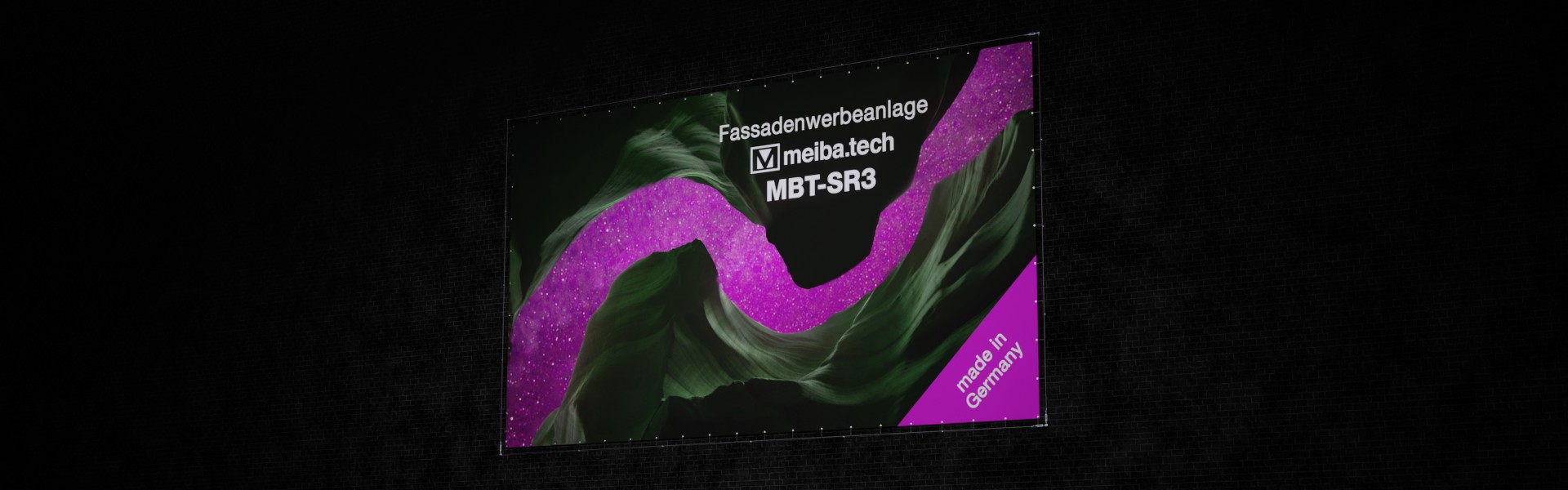 MBT-SR3: Preiswerte Fassadenwerbung, Ansicht rechts