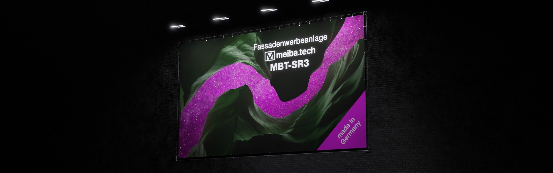 MBT-SR3: Inexpensive façade advertising with lighting, right view